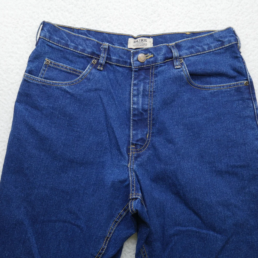 Duke Haband Jeans Mens 32x29 Straight Fit Blue Denim Classic High Rise Stretch